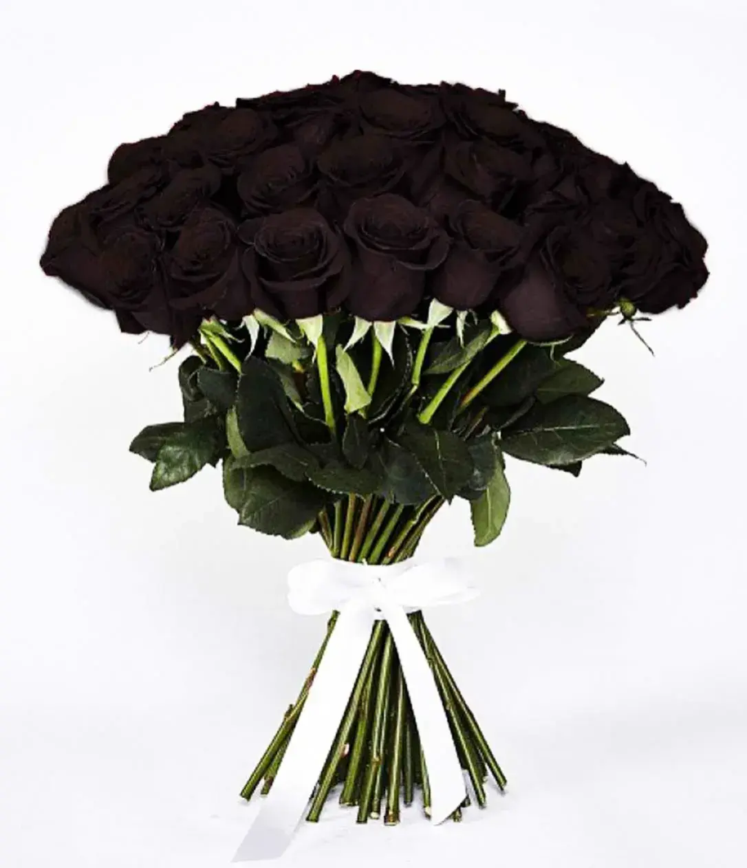 Черные розы букет