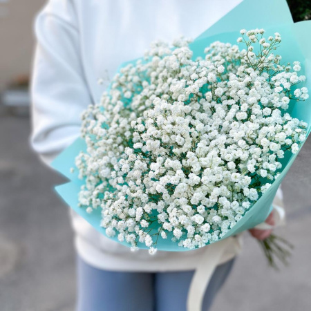 Букет_Монобукет из белой гипсофилы Букет_Монобукет из белой гипсофилы