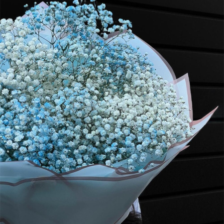 Букет_51 голубой гипсофилы Букет_51 голубой гипсофилы