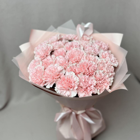 Букет_23 розовых гвоздик