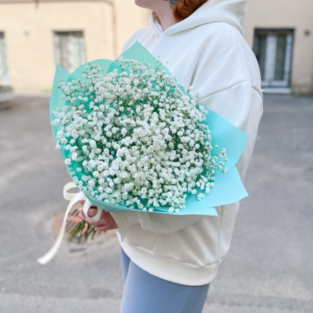 Букет_Монобукет из белой гипсофилы Букет_Монобукет из белой гипсофилы