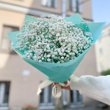 Букет_Монобукет из белой гипсофилы Букет_Монобукет из белой гипсофилы