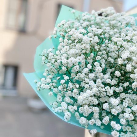 Букет_Монобукет из белой гипсофилы Букет_Монобукет из белой гипсофилы