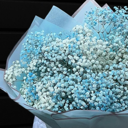 Букет_51 голубой гипсофилы Букет_51 голубой гипсофилы