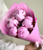 5 розовых пионов 5 розовых пионов